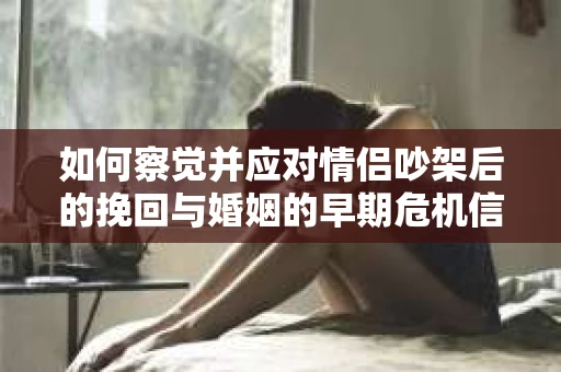 如何察觉并应对情侣吵架后的挽回与婚姻的早期危机信号？