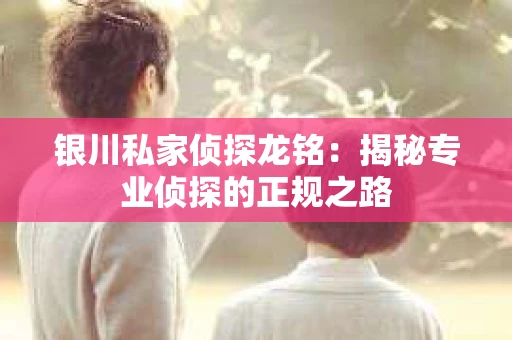 银川私家侦探龙铭：揭秘专业侦探的正规之路