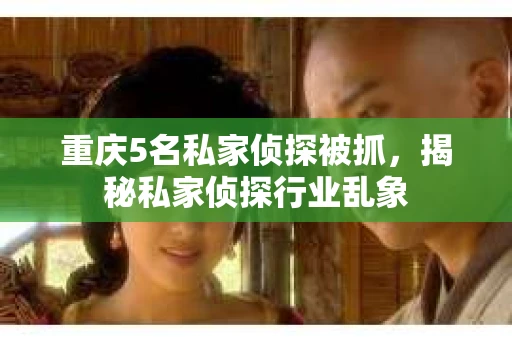 重庆5名私家侦探被抓，揭秘私家侦探行业乱象