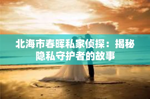 北海市春晖私家侦探：揭秘隐私守护者的故事