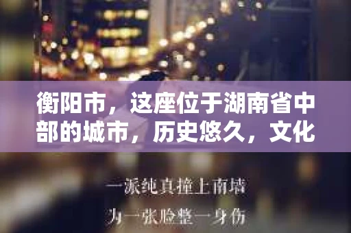 衡阳市，这座位于湖南省中部的城市，历史悠久，文化底蕴深厚。随着社会的发展，人们对于个人隐私的保护意识逐渐增强，私家侦探机构也应运而生。那么，衡阳市是否有私家侦探机构呢？今天，我们就来聊聊这个话题。