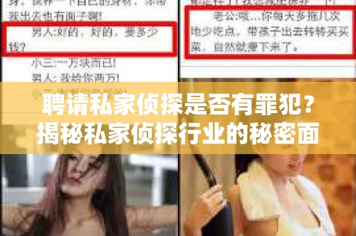 聘请私家侦探是否有罪犯？揭秘私家侦探行业的秘密面纱