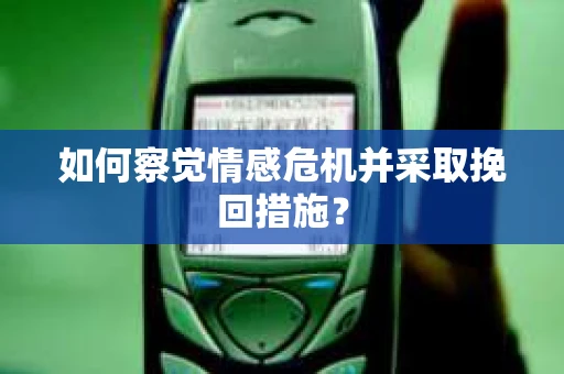 如何察觉情感危机并采取挽回措施？
