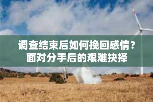 调查结束后如何挽回感情？面对分手后的艰难抉择