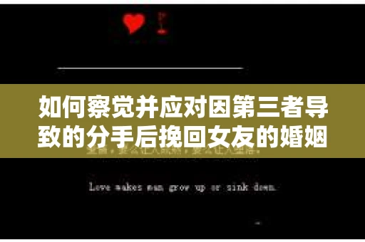 如何察觉并应对因第三者导致的分手后挽回女友的婚姻危机信号？